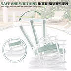 Karl Home | 24-Inch Solid Wood Patio Rocking Chair
