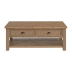 The Gray Barn Downington Solid Wood 2-Drawer Coffee Table