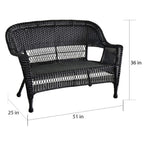 Wicker Patio 4-piece Conversation Set