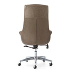 Glitzhome 48-inch Mid-century Adjustable Swivel Faux Leather Office Chair