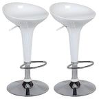 Plastic Chrome Swivel Bar Stool Height Adjustable