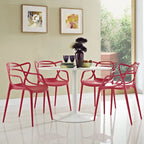 Entangled Plastic 4-piece Chair Set