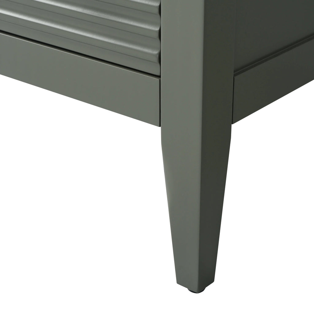 Vanity Art 72 Double Sink Bathroom Vanity Cabinet with Engineered Marble Top