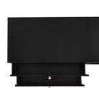 TV Stand for 95 TV, Extra Long Media Console with 2 Doors & 4 Drawers, Large TV Storage Cabinet Entertainment Center with Fluted Glass Doors