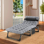 DoCred Upgraded Thicked Folding Camping Cot with Thicked Mattress