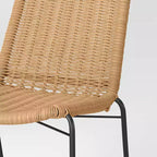 4pc Wicker Stack Armless Patio Dining Chairs Brown - Threshold?