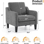Accent Chair for Living Room Chairs Reading Chair Mid Century Modern Chair