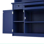 75 Tall Kitchen Pantry Cabinet with Glass Doors