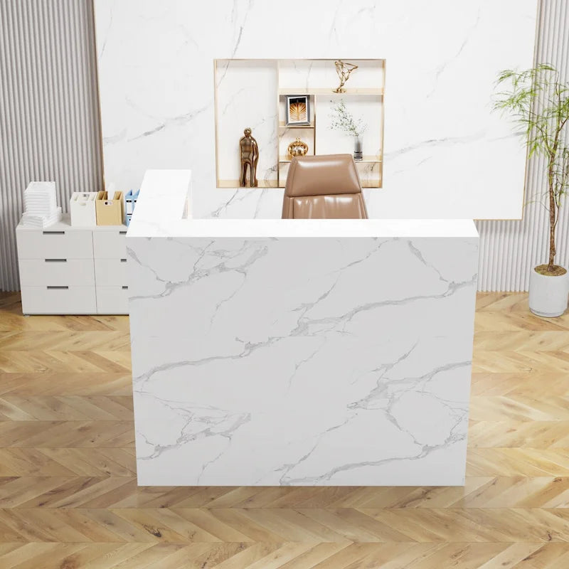 Working Reception Desk L Shaped Front Counter Reception Table Counter