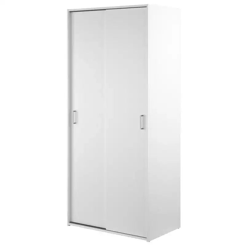 Tvilum, Space Wardrobe with 2 Sliding Doors, White