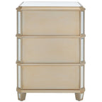 SAFAVIEH Miracle 3-Drawer Mirrored Nightstand