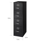 Hirsh Commercial 22D 4-drawer Letter Vertical File Cabinet