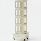 Wooden Vertical Narrow Rotating Bookcase