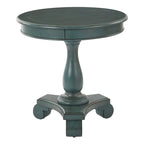 Porch & Den Viola Hand-painted Traditional Round Accent Table