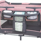 Nursery Center Playard with Rocking Cradle, Bassinet, and Changing Table