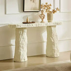 53.94 Modern Fiberglass Console Table with Irregular Legs