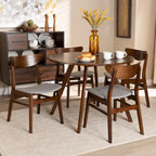 Philip Mid-Century Modern Transitional 5-Piece Dining Set