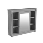 36 Modern Bathroom Vanity with Top Sink and Mirror Cabinet,2 Doors and 2 Drawers