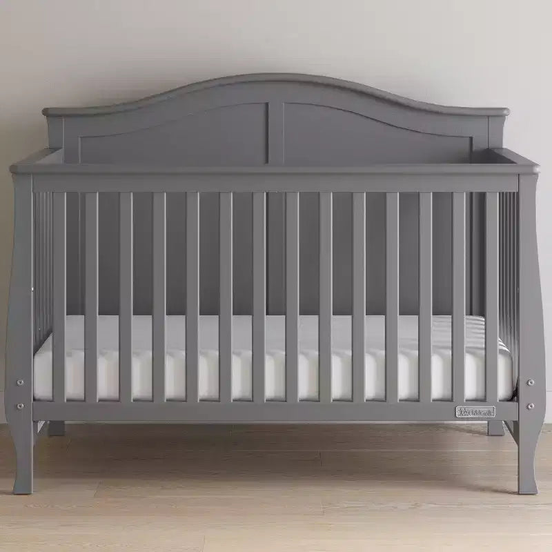 4-in-1 Convertible Crib, Converts to Day Bed, Toddler Bed and Full Size Bed, 3 Mattress Positions, Baby Safe Finish