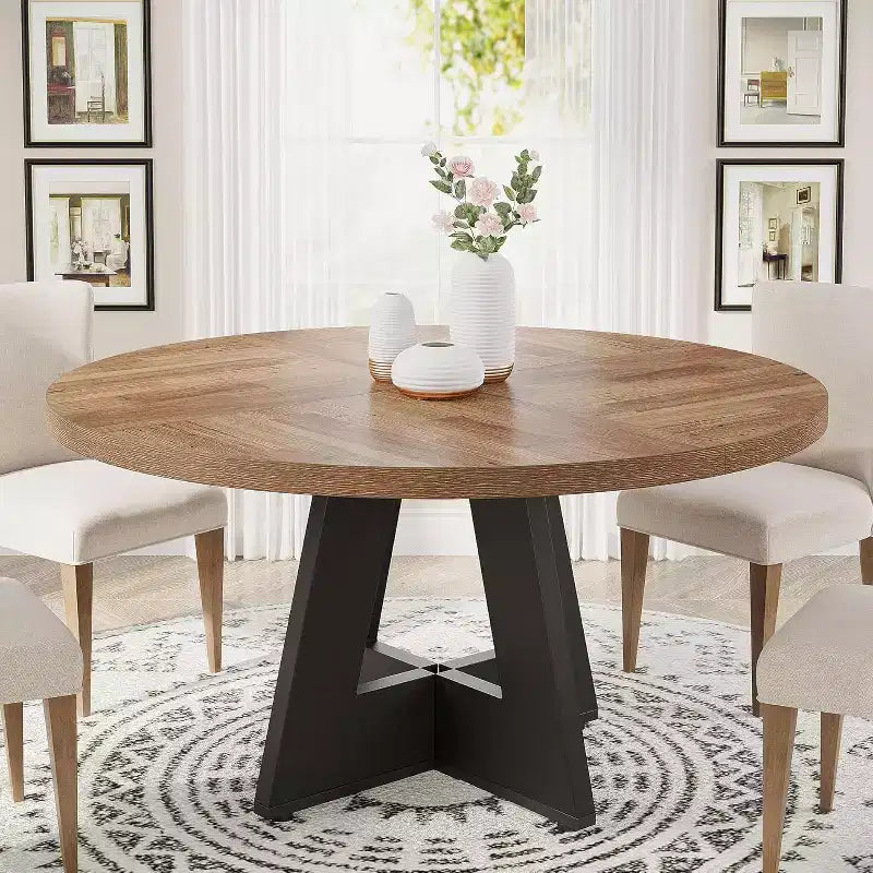 47 Inch Round Dining Table for 4 people