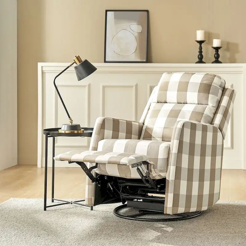 Diana Modern Polyester 360-degree Swivel Rocker Recliner by HULALA HOME