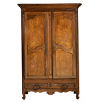 Antique French Renaissance Revival Walnut Armoire,  Circa 1840