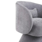Upholstered Swivel Armchair (Set of 2)