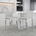 Set of 2 Contemporary Counter Stool - N/A