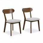 Mid Century Modern Solid Wood Dining Chairs Set of 2, Kitchen Chairs for Dining Room, Restaurant, or Living Room-Panipeachy
