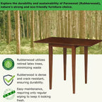 Espresso Drop Leaf Dining Table, Seats 4