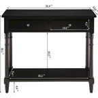 Entryway Table with Storage Drawers Console Table with Shelf