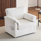 33 Corduroy Swivel Single Sofa Chair