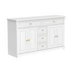 59.1Sideboard Buffet White Mid-Century Modern Contemporary Lacquered