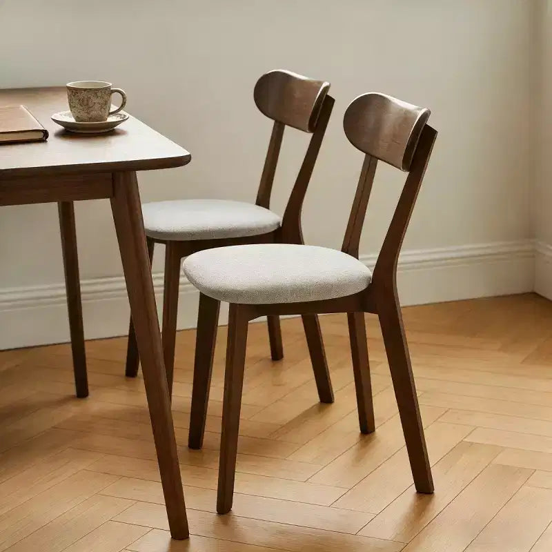 Mid Century Modern Solid Wood Dining Chairs Set of 2, Kitchen Chairs for Dining Room, Restaurant, or Living Room-Panipeachy