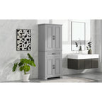 Bathroom Storage Cabinet with Doors and Drawer