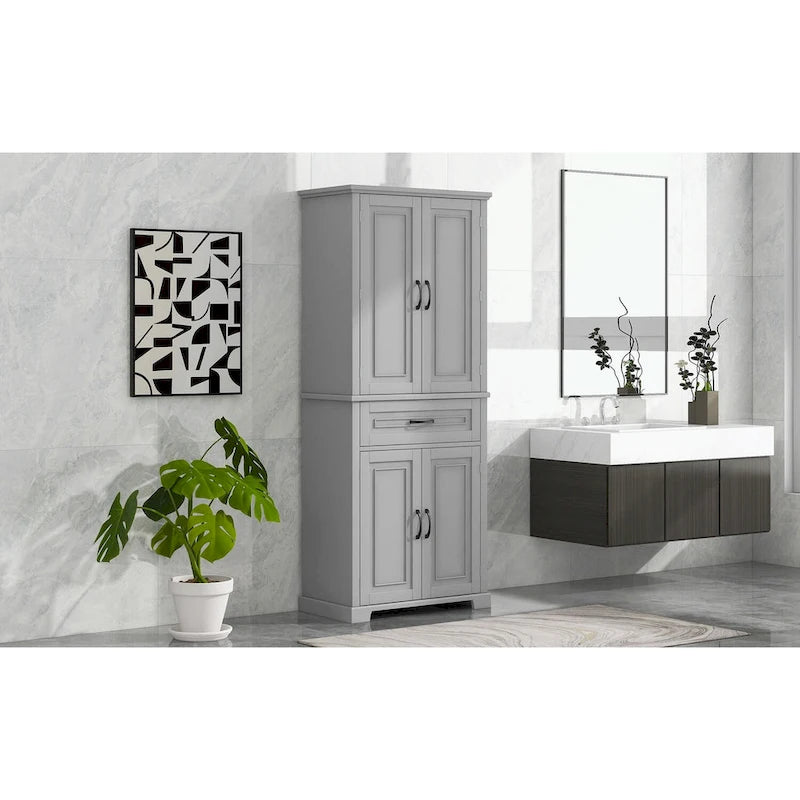 Bathroom Storage Cabinet with Doors and Drawer