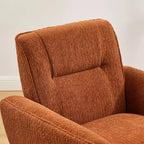 Art Leon Comfortable Jacquard Flannel Accent Chair with Wood Legs