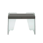 ARCHIE office desk with clear glass.