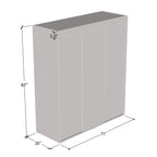 Copper Grove Parasol 71-inch Modern Glossy Armoire