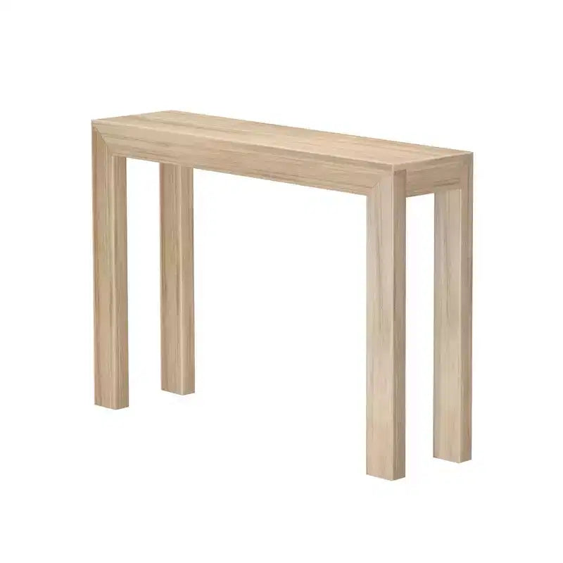Plank+Beam 46 Modern Solid Wood Console Table, Narrow Entryway Table, Behind The Couch