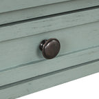 Console Table with 4 Drawers and Storage Shelf