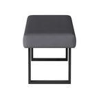 Somette Lillian 3-Piece Gloss Gray Dining Set with Dining Table, Nook and Bench