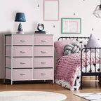 Sorbus 8 Drawers Dresser- Storage Unit with Steel Frame, Wood Top, Fabric Bins - for Bedroom, Closet, Office and more