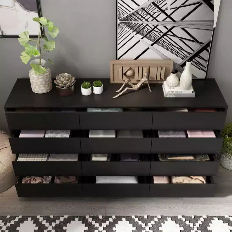 Famapy Modern 12-Drawers Dresser Sleek Chest of Drawers
