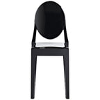 Stackable Mid Century Modern Crystal Clear Side Chairs Dining Living Room Transparent No Arms Accent Desk