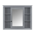 36 Modern Bathroom Vanity with Top Sink and Mirror Cabinet,2 Doors and 2 Drawers