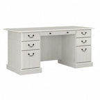 Bush Furniture Saratoga Executive Desk with Drawers and Storage