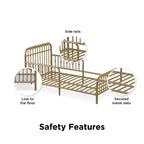 Little Seeds Monarch Hill Ivy Metal Toddler Bed