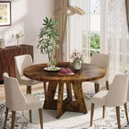 47 Inch Round Dining Table for 4 people