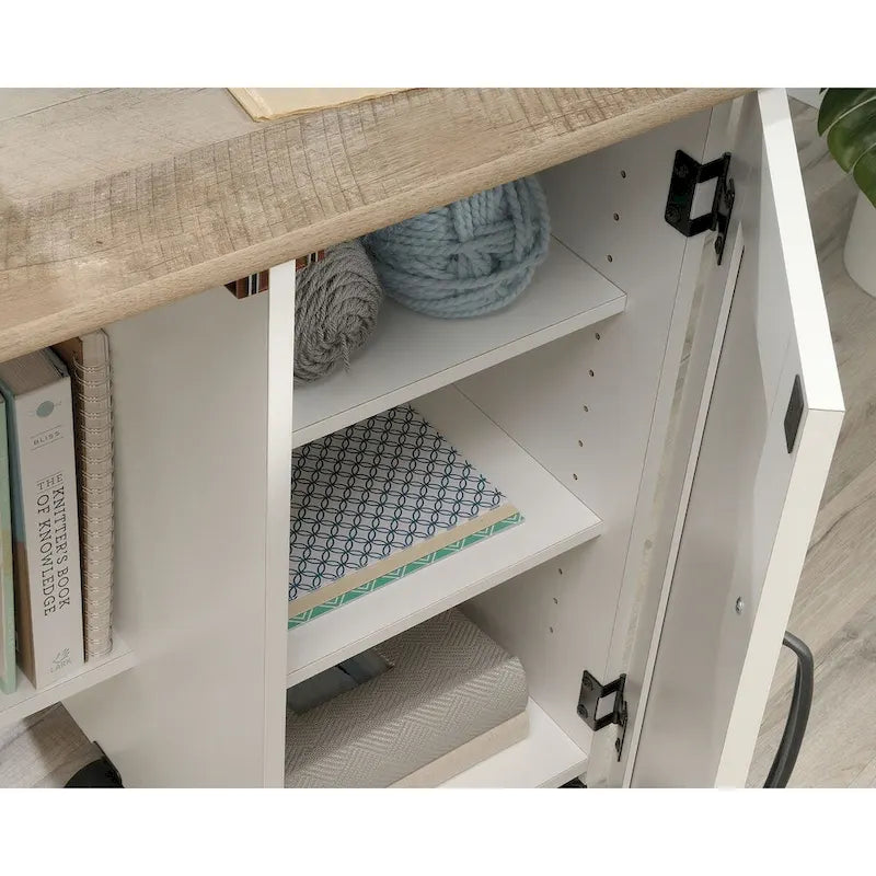 Collection Easy Rolling Sewing and Craft Table/Cart